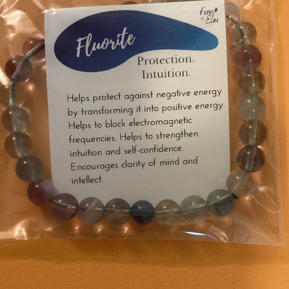 Handmade Fluorite bracelet - Picture 2 of 2